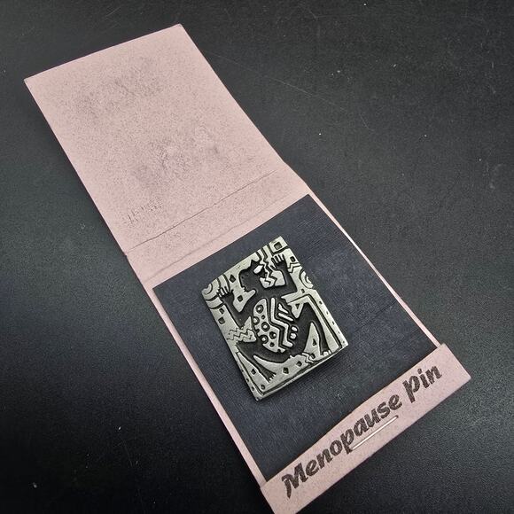 Alice Seely Menopause Pin Transformation Tribal Aztec Vintage Jewelry - Picture 1 of 6